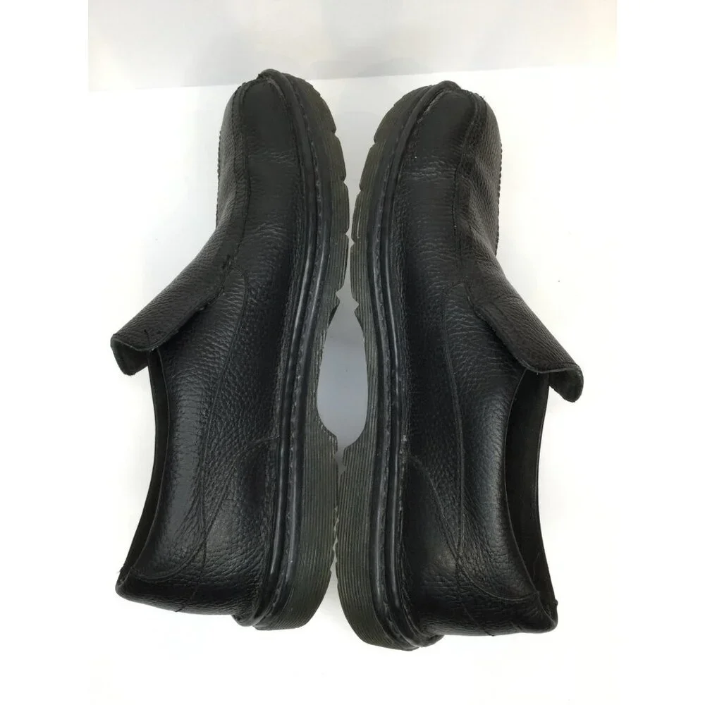 Dr Martens Norfolk Black Leather Slip On Work Shoes Size 9 Air Wair Industrial